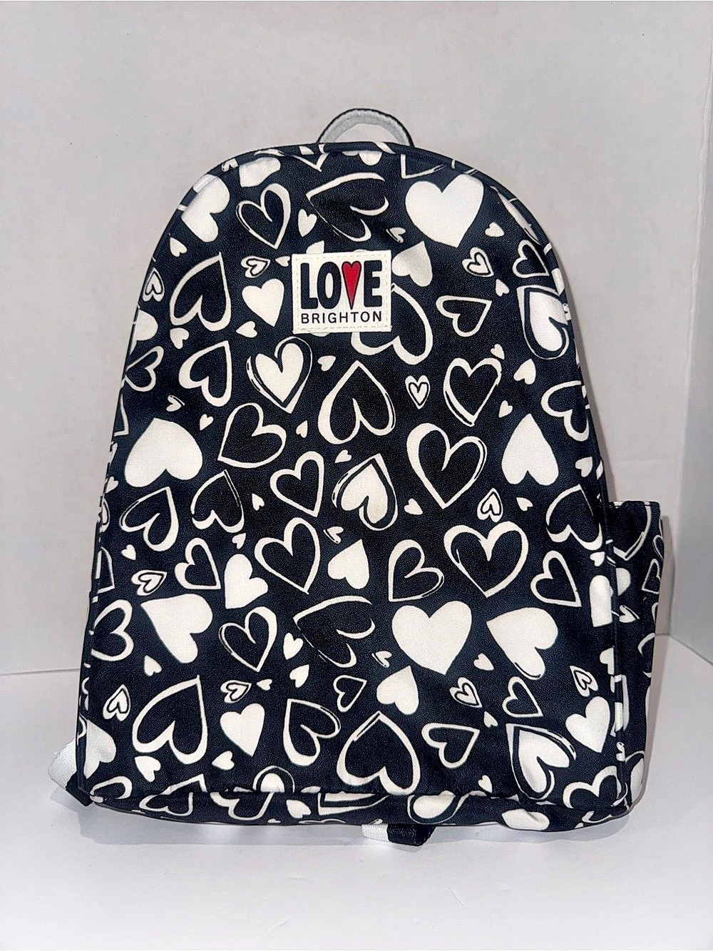 Brighton Endless Love Backpack in Black & White